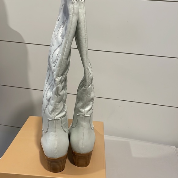 Last 1 Urson White Cowboy Boots - Picture 7 of 11